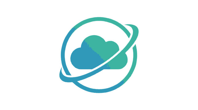 Cloud Computing Technology Logo Design.