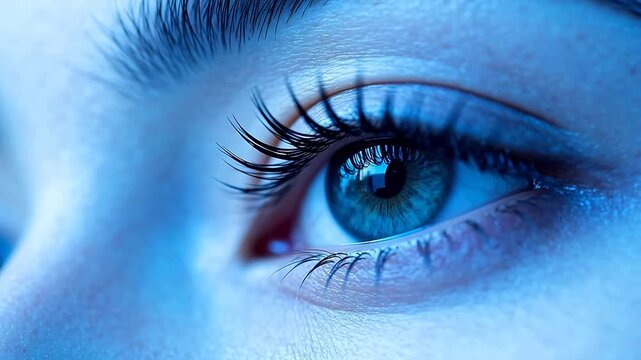 Closeup of a human eye