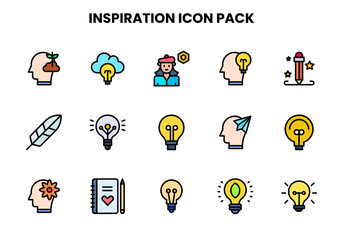 Fototapeta premium Inspiration Lineal Color UI Icons Pack