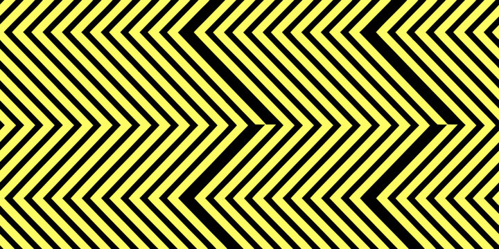 Yellow and black chevron pattern repeating geometric design