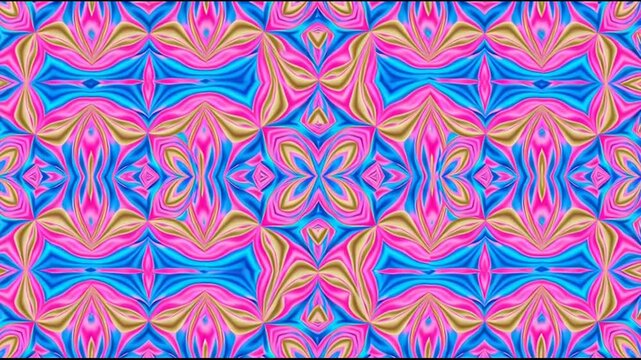 Vibrant Psychedelic Pattern Design Elements.