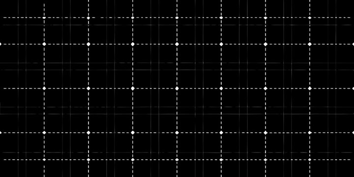 Grid pattern with diamond accents black and white vector illustration