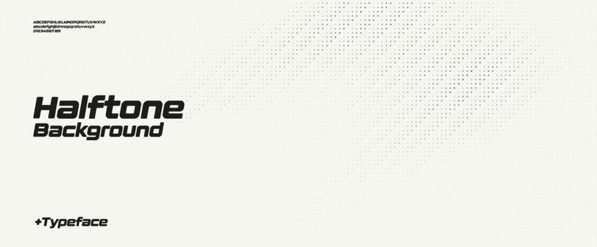 White Dotted Halftone Pattern, Wavy Halftone Texture, Dynamic Wave Background for Action Sport, Speed Race, Running, Tennis and Boxing, Technology and Future Innovation BG. Vector Illustration