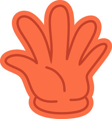 Naklejka premium Hand Gesture Sticker