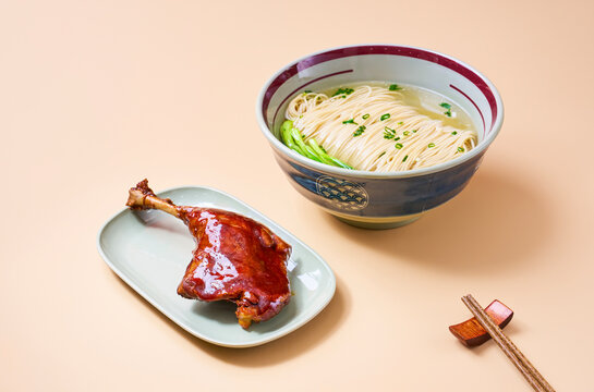 Asian cuisine noodle soup side dishes
