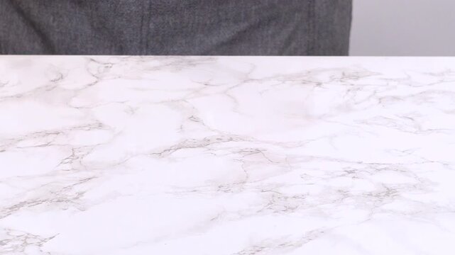Empty Marble Countertop Surface