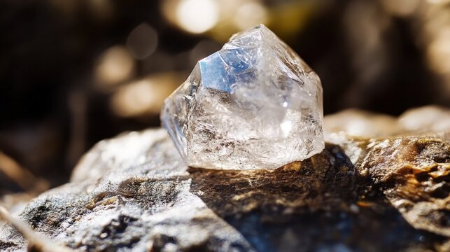 Raw Rough Diamonds on Dark Surface