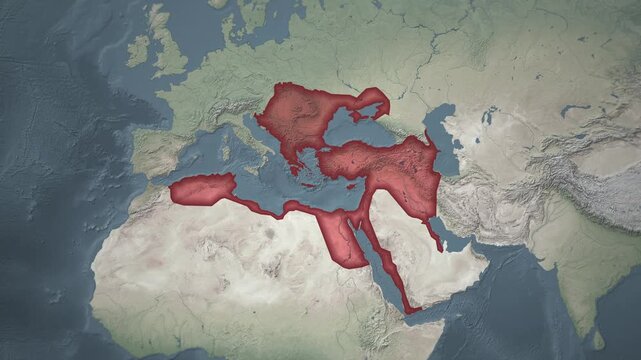 Ottoman Empire Map Animation