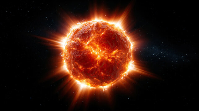 Abstract cosmic explosion with radiant pink and blue light