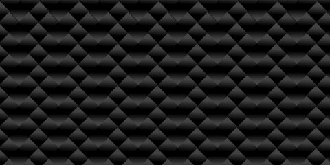 Naklejka premium Luxury upholstered backdrop. Stitched layered background pattern. Leather textured sofa background. vector