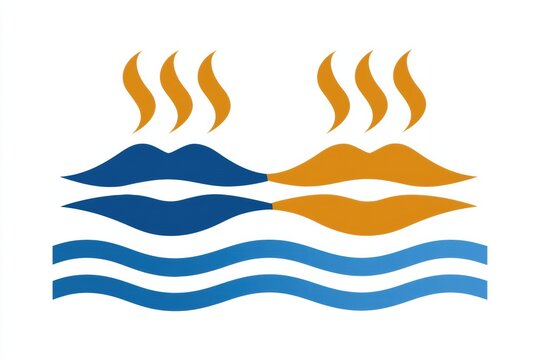 Diagram shows pursed lip breathing technique with two lip shapes displaying opening ratio and controlled exhale in blue and warm colors