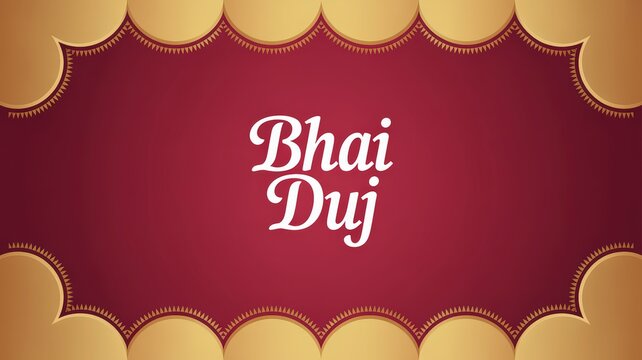 Bhai Duj festival greeting card