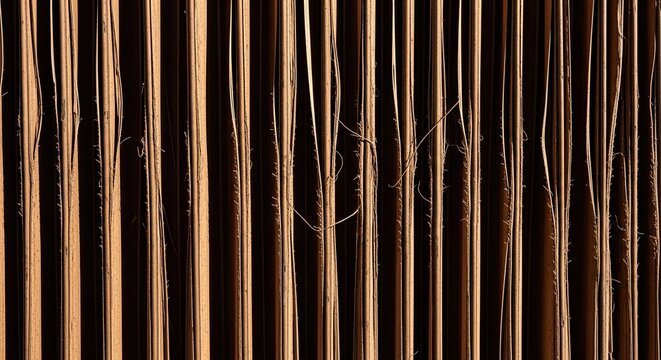 Abstract Vertical Wooden Slats Background with Natural Texture