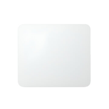 White rounded rectangle mockup on gray background