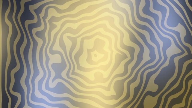 Abstract wavy pattern with gold and blue organic lines creating a topographic map effect for modern digital background, wallpaper, and graphic design
