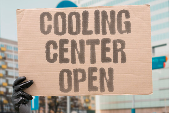 "Cooling center open" Public shelters must be accessible. ACCESSIBLE. PUBLIC. SHELTERS. COOLING. OPEN.