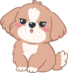 Obraz premium Dog Character Cute Cartoon Animal