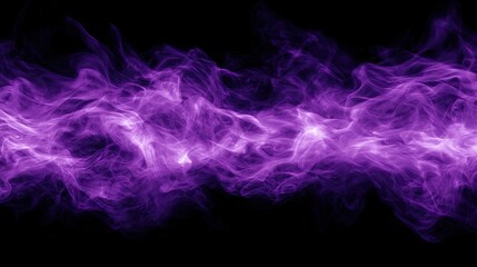 Fototapeta premium Ethereal purple gas swirls across a dark, void-like background