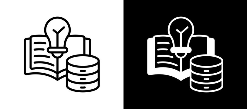 Knowledge Base whiteblack icon
