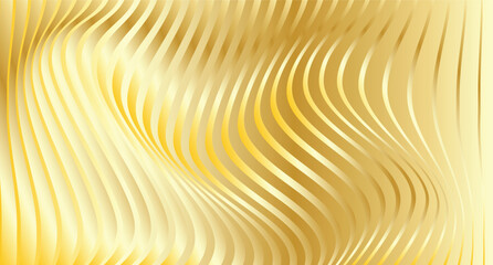 Abstract golden and blue 3D vector background with swirling lines, waves and spiral motion, metallic texture, light and circular patterns, modern technology style wallpaper backdrop © shajada