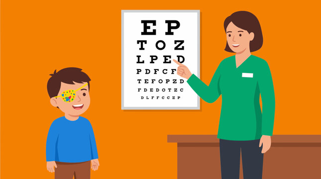 Eye Patch Therapy for Lazy Eye in Young Child