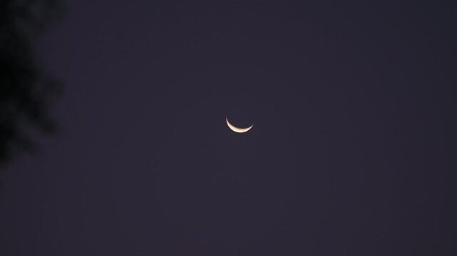Clouds obstruct the visibility of the Moon on Chand Raat (the night for moon-sighting before Eid) in most parts of India. On the day after Eid, the Waxing Crescent Moon or new moon rises in the sky.