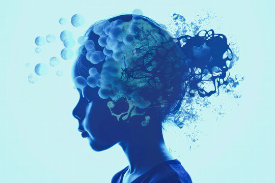 ADHD emotional regulation concept with stress and impulsive reactions.