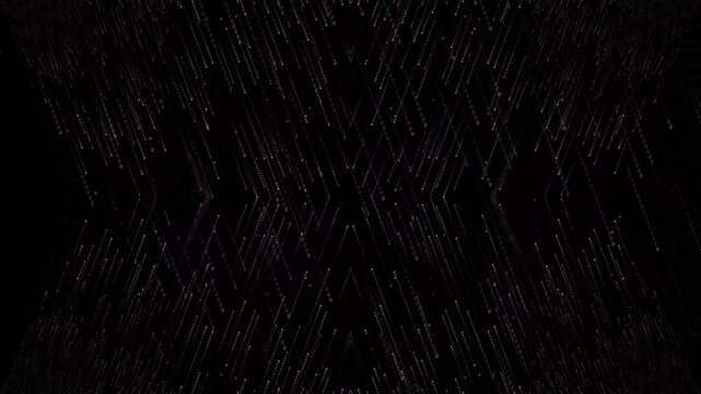 Digital Network Pattern: An abstract, dark background featuring a complex, symmetrical pattern of glowing lines resembling a digital network or circuit board.