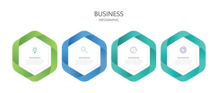 Infographic design template with place for your data. Presentation business infographic template vector. For content, diagram, flowchart, steps, parts. 