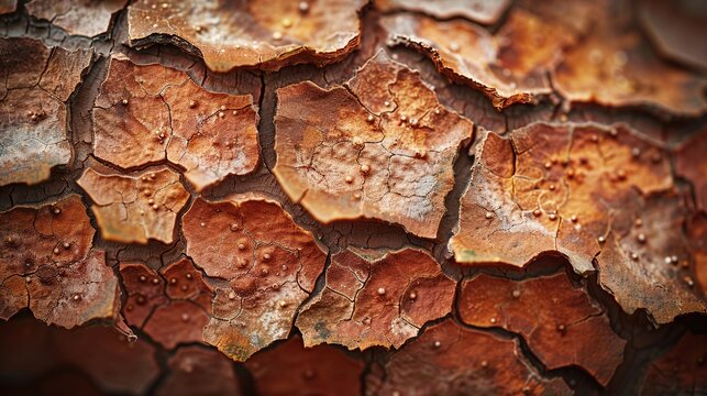 Dried prickly ash bumpy husk close up