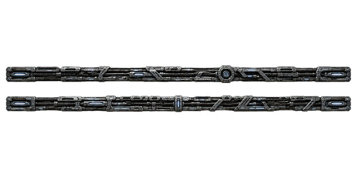 Sci Fi Tech Frames. Futuristic frame border design 