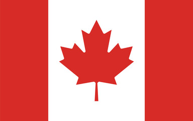 Obraz premium Flag of Canada Vector Illustration