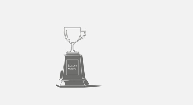 Trophy Cup Award Winner Symbol.
