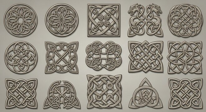 Echoes of Eternity: Intricate Knots of Ancient Design