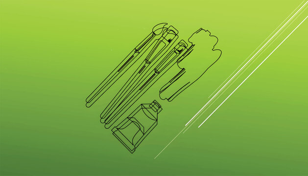 Abstract Line Art Background