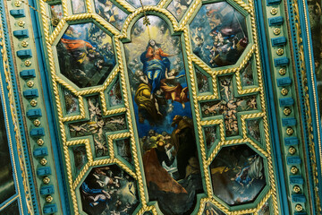 Baroque Painted Ceiling in Perast Montenegro Church