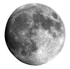 moon on white background © willzft