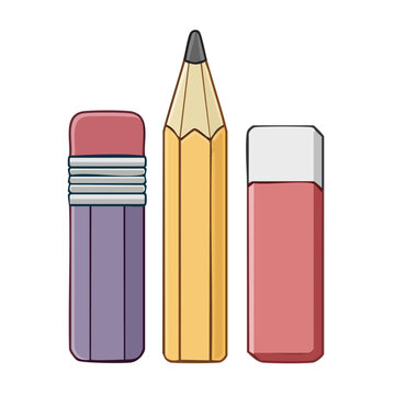 Pencil and Erasers