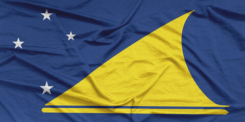 Fototapeta premium Tokelau Flag Air Waves Close Up
