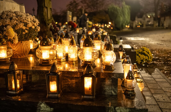 All Saints' Day At Cemetery