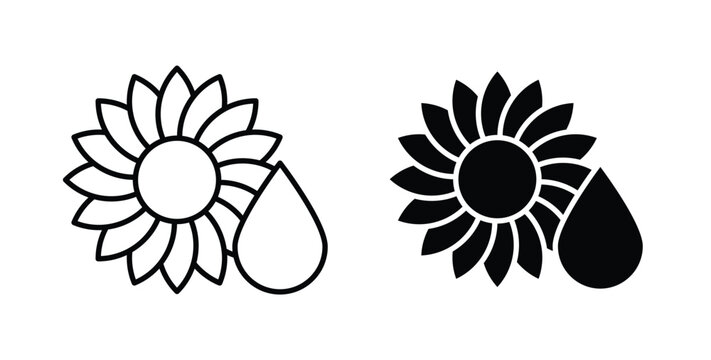 Sunflower oil icon