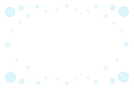 Soap bubble frame with open center