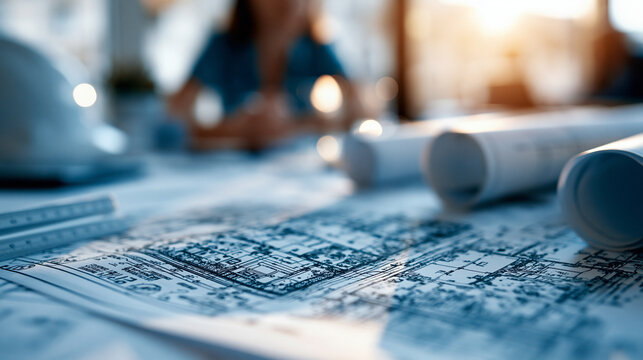 A detailed cadastre map plan of real estate property land laid out in bright natural light urban planning property documentation with copy space