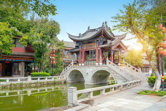 Scenery of Chuxiong Yi Ancient town in Yunnan Province