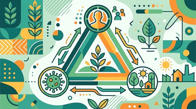 Interconnected system of human health and ecological balance