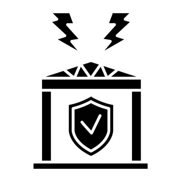 Lightning protection icon