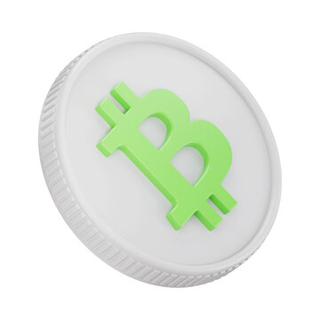 Bitcoin Cash BCH Cryptocurrency Coin 3D Render Illustration