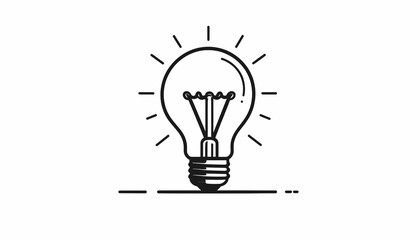 Light Bulb Idea Concept Symbol. © Undangan