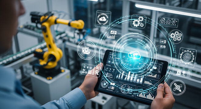 Industry 4 0 Automation Robot Control via Digital Tablet