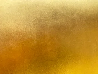 Gold metal background or texture  and gradients shadow horizontal shape, copy space (High resolution), real photo © phatthanit